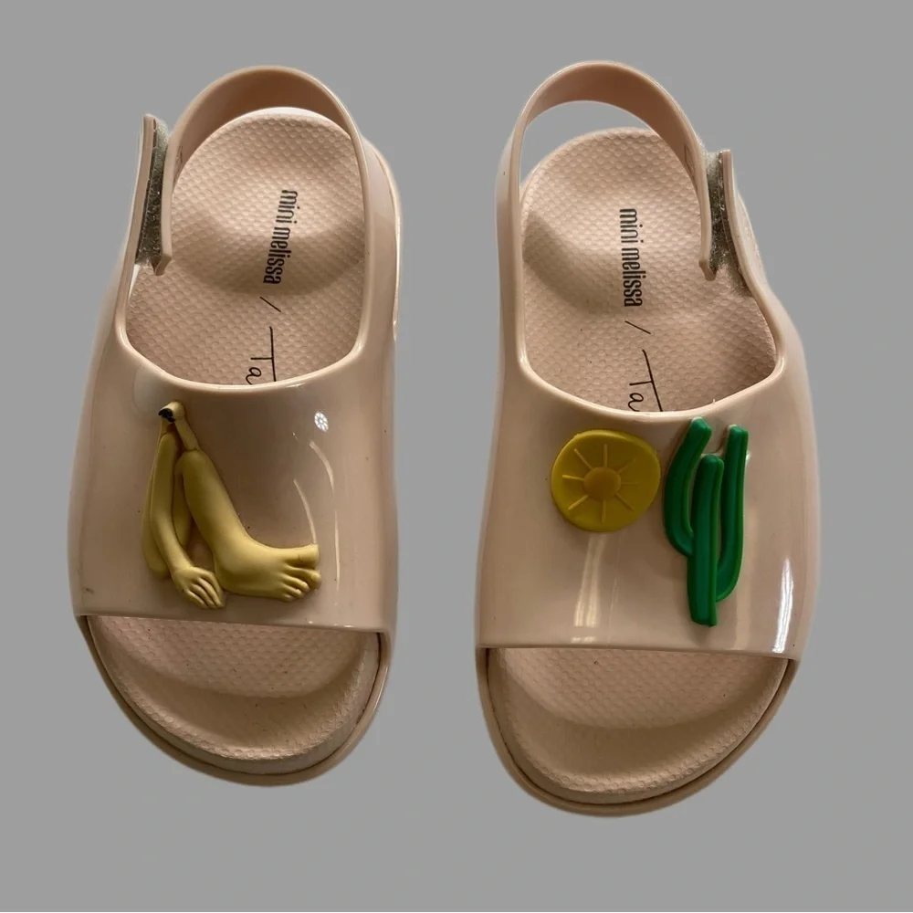 Mini Melissa Cloud Sandal + Tarsila do Amaral BB Light Pink, size 10